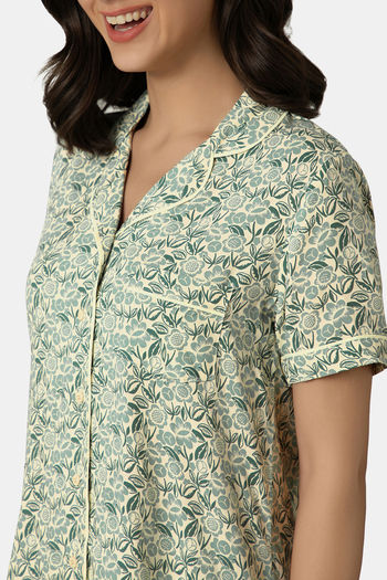 Amante Viscose Loungewear Set - Forest Print — image 4